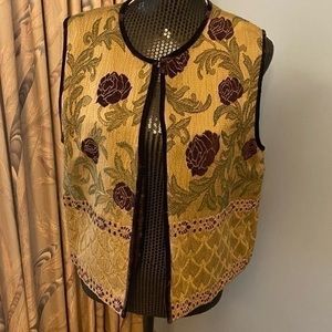 Vintage 90s rose vest